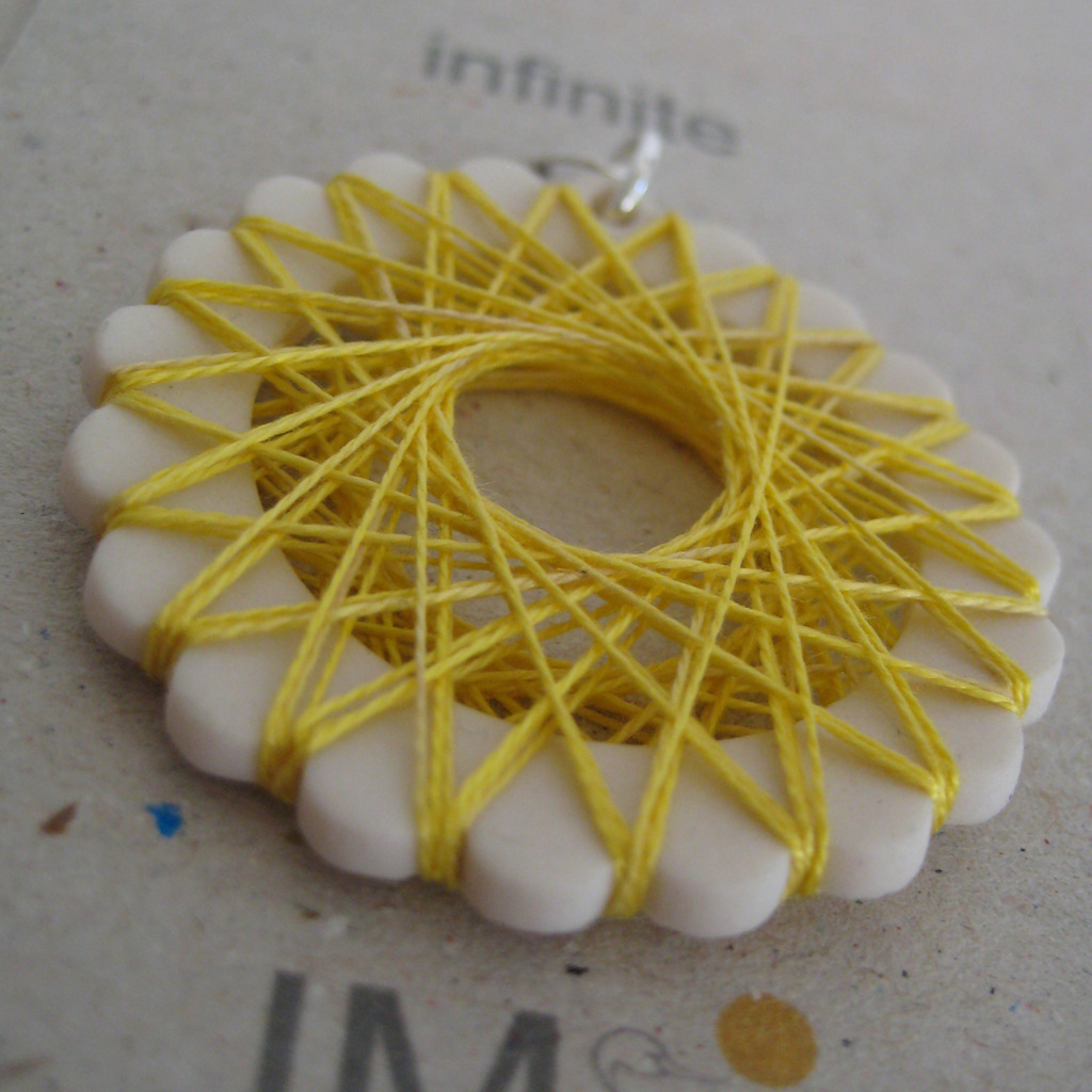 porselein hanger infinite zijde draad